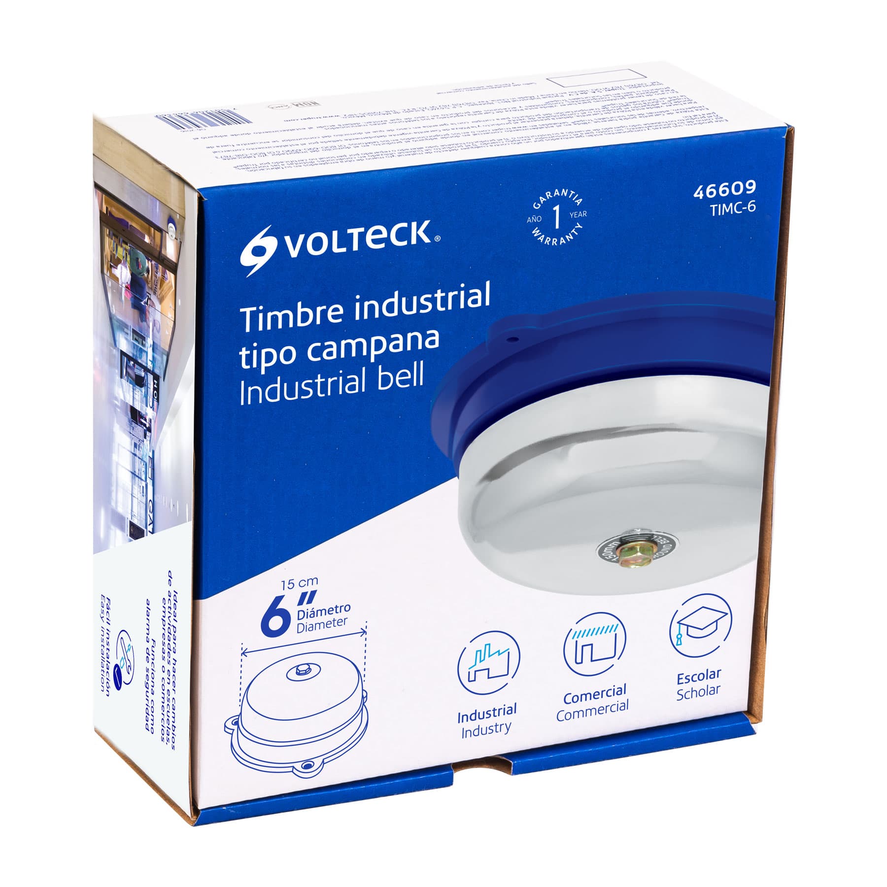 Timbre tipo campana de 6", Volteck