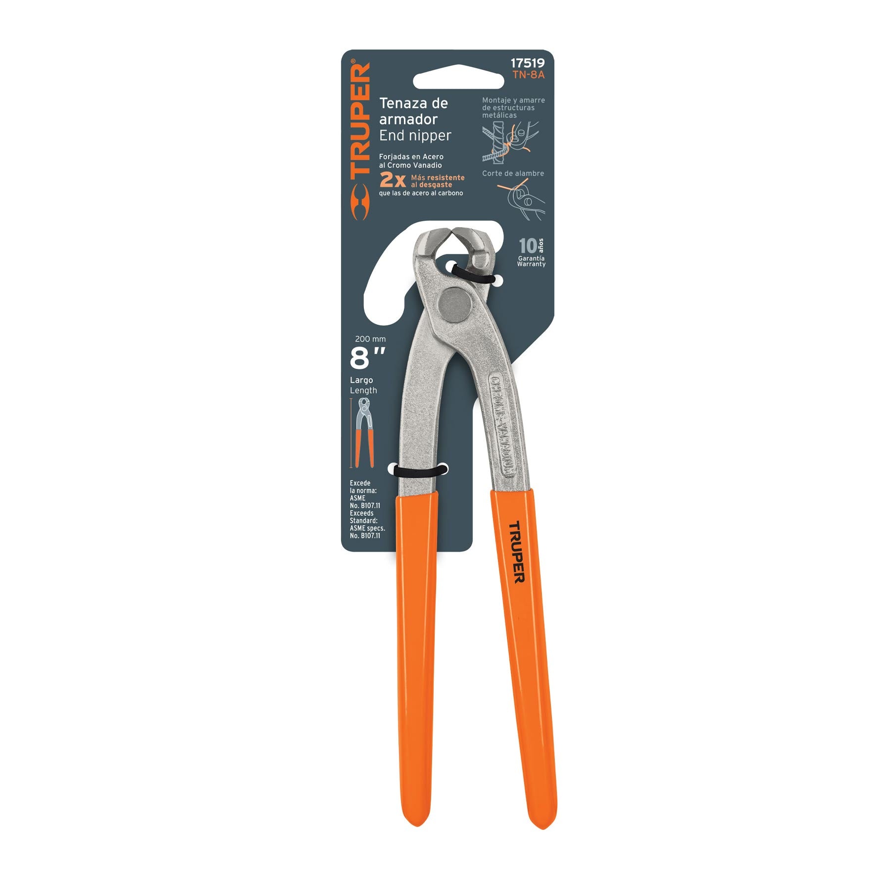 Tenaza de armador 8", Truper