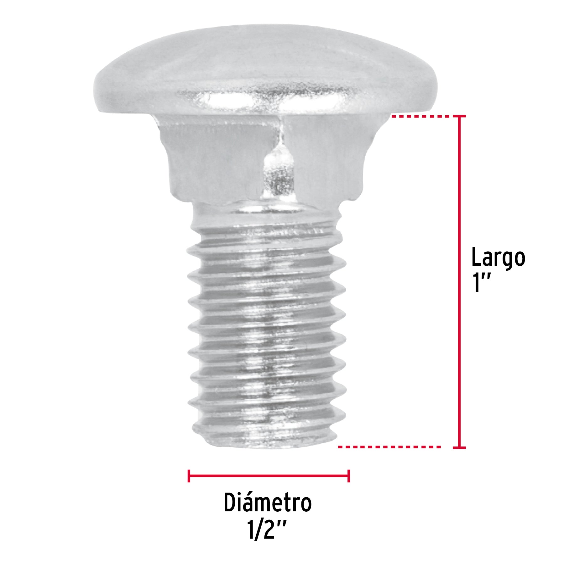 Bolsa con 40 tornillos 1/2" x 1" tipo coche, Fiero