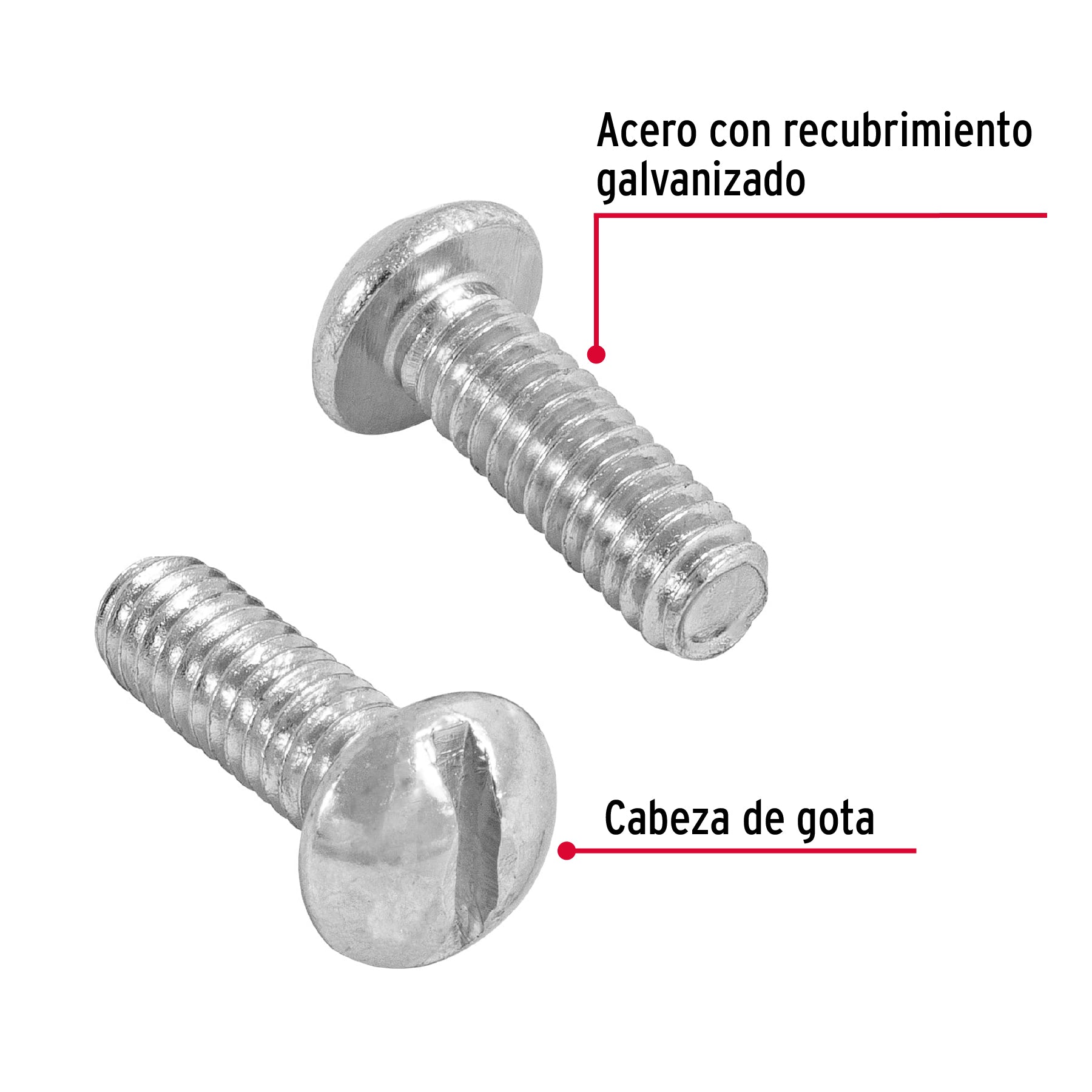 Bolsa con 150 tornillos 1/4" x 3/4" tipo estufa, Fiero