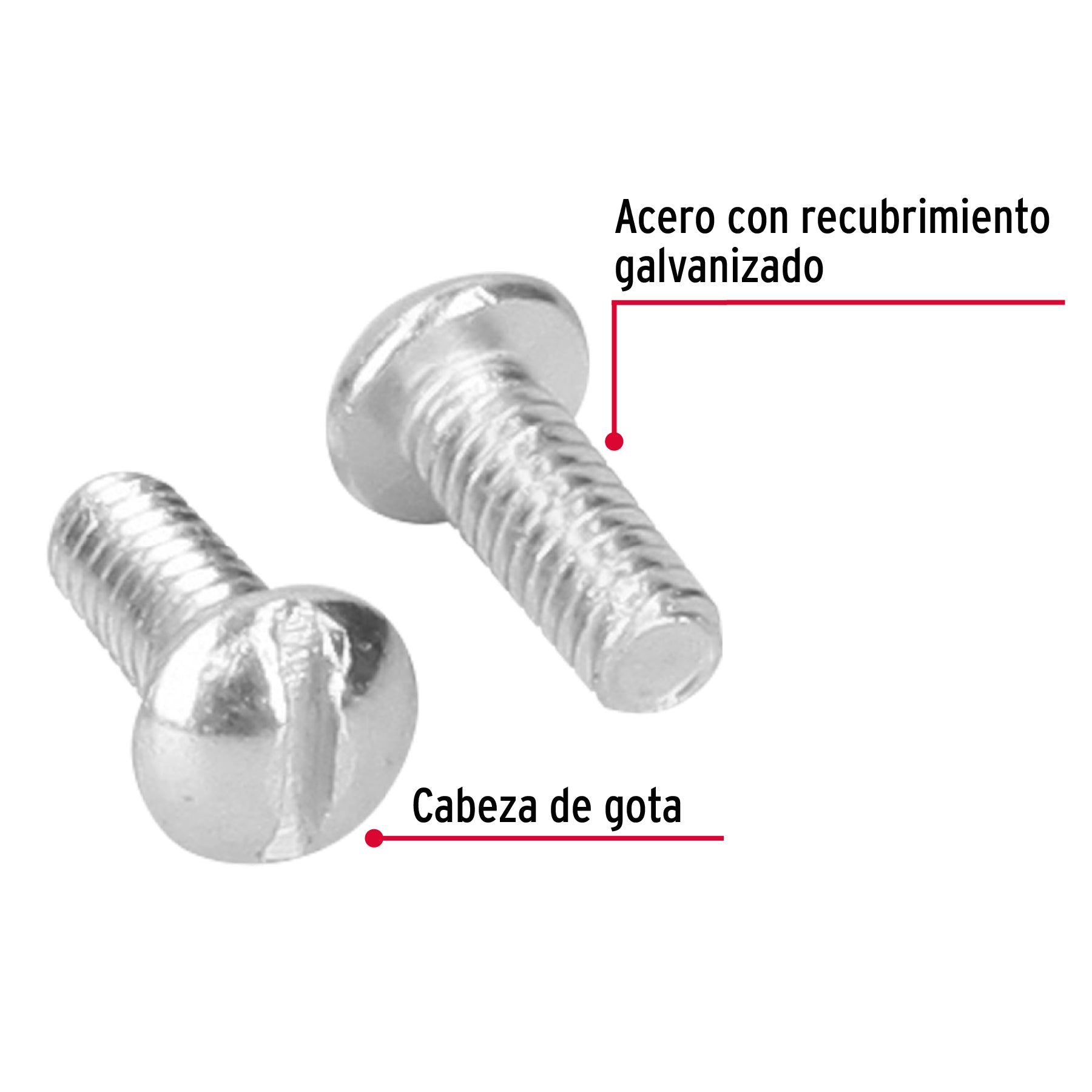 Bolsa con 150 tornillos 1/4" x 5/8" tipo estufa, Fiero