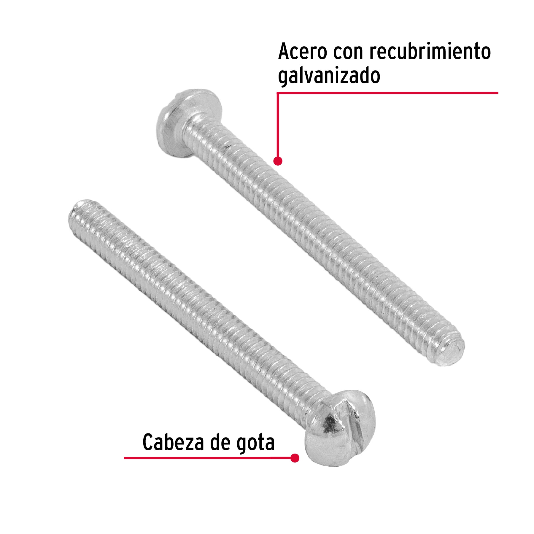 Bolsa con 350 tornillos 1/8" x 1-1/4" tipo estufa, Fiero