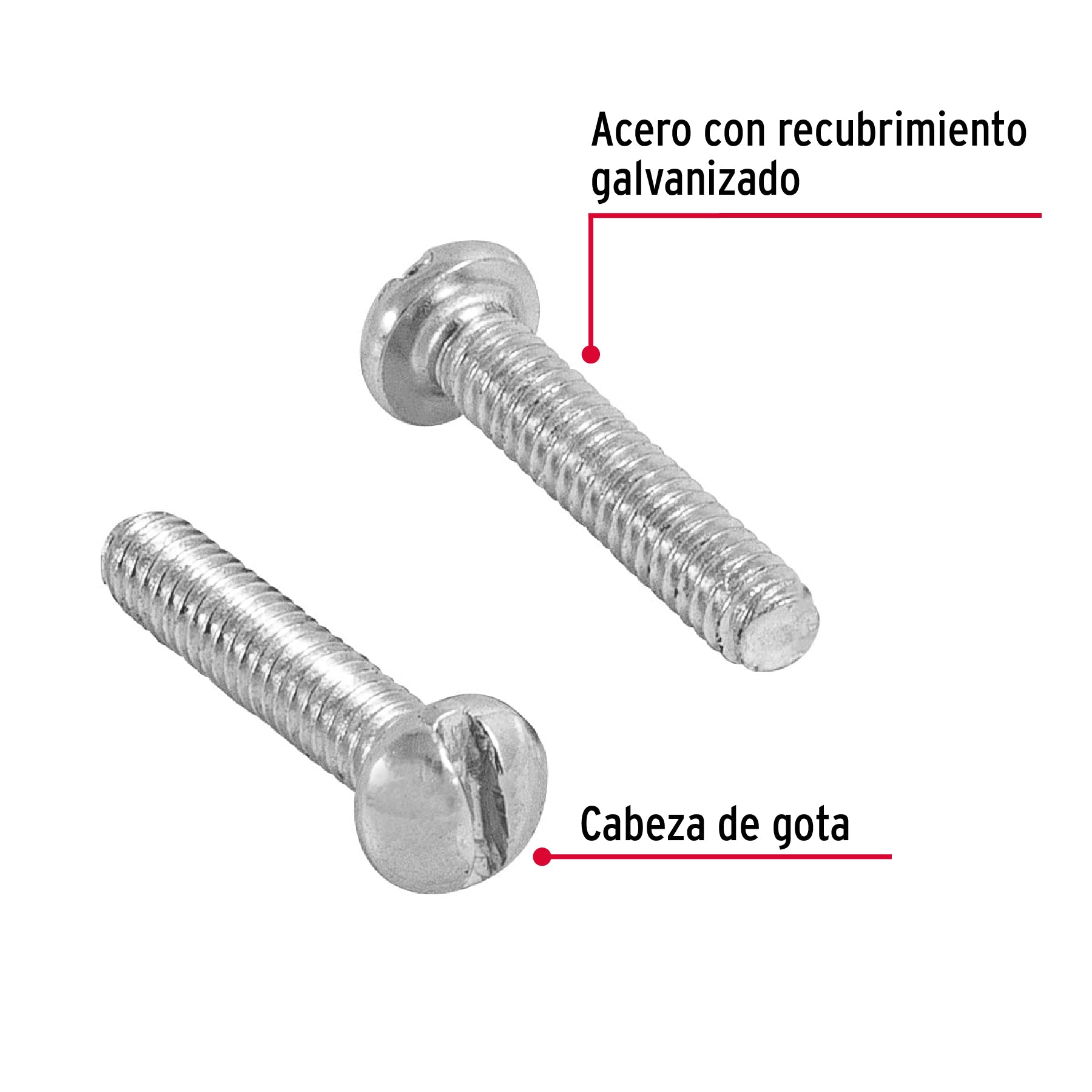Bolsa con 600 tornillos 1/8" x 5/8" tipo estufa, Fiero