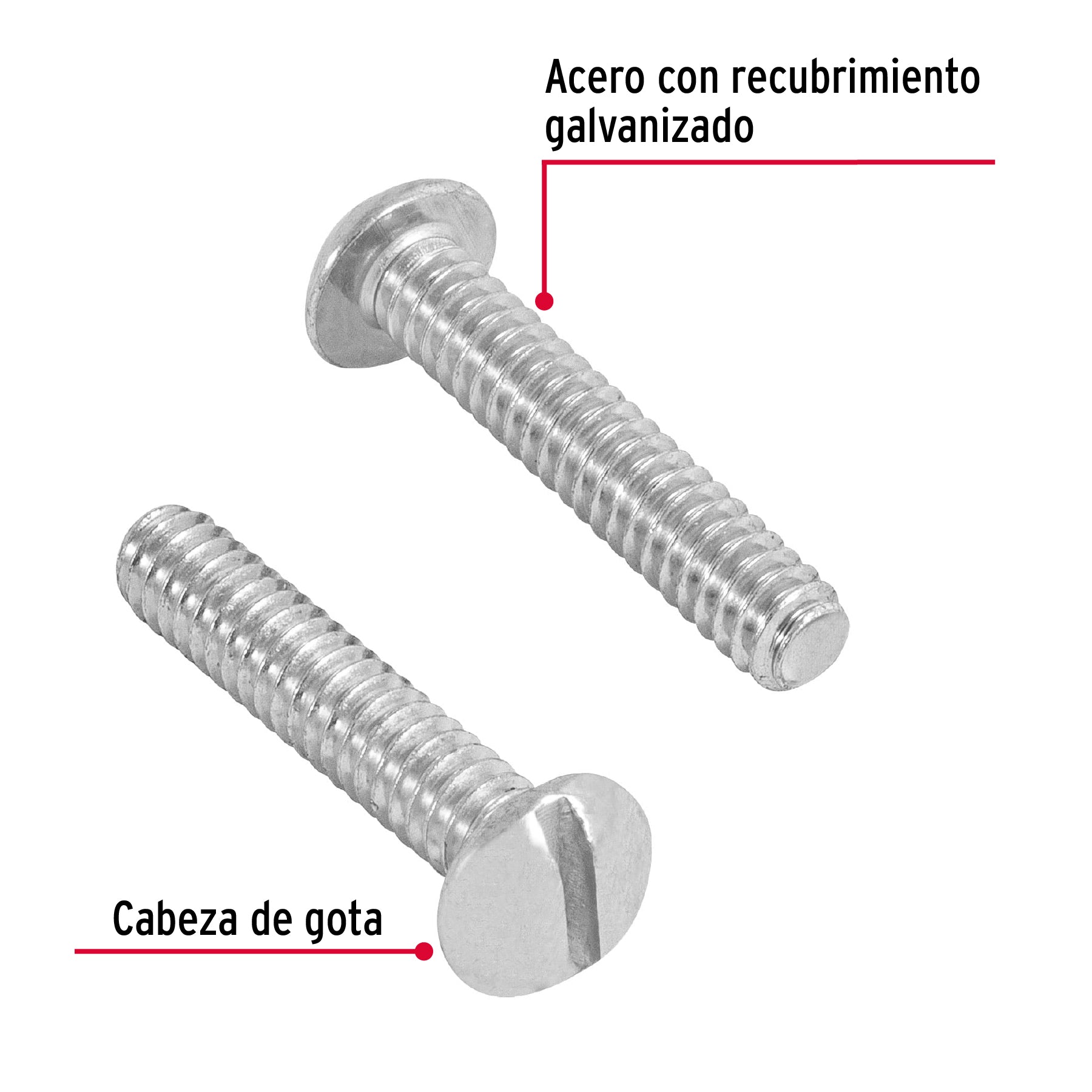 Bolsa con 200 tornillos 3/16" x 1" tipo estufa, Fiero