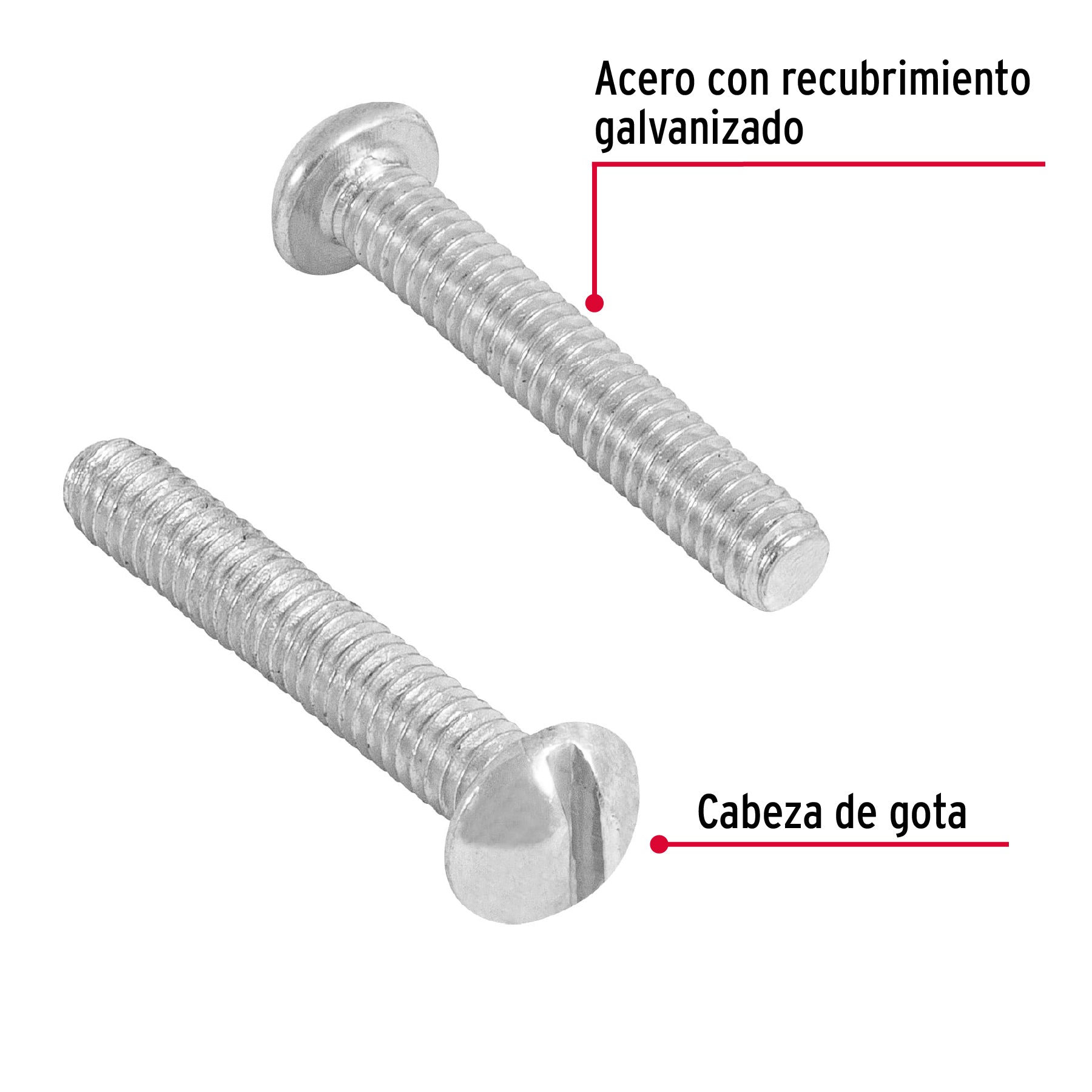 Bolsa con 300 tornillos 5/32" x 1" tipo estufa, Fiero