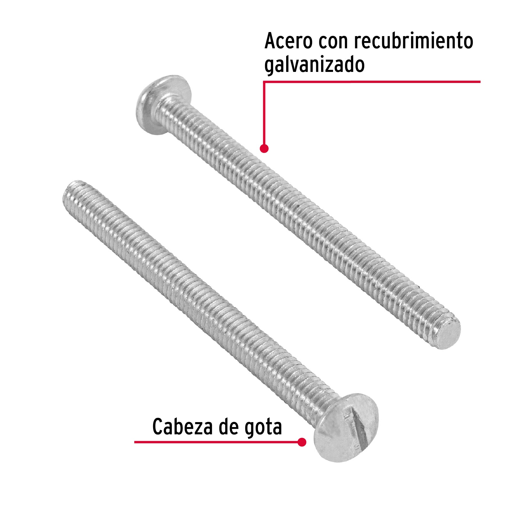 Bolsa con 150 tornillos 5/32" x 2" tipo estufa, Fiero