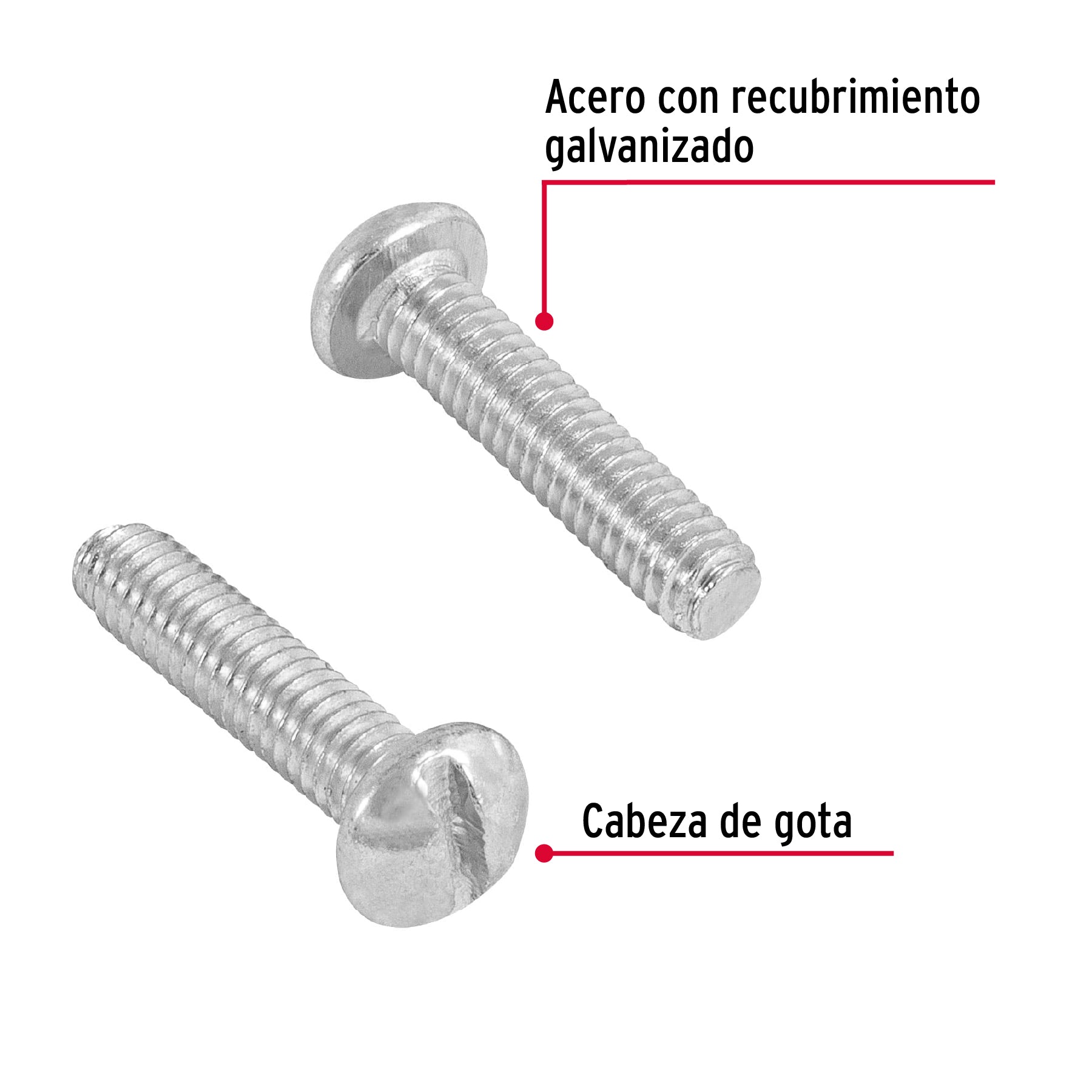 Bolsa con 350 tornillos 5/32" x 3/4" tipo estufa, Fiero