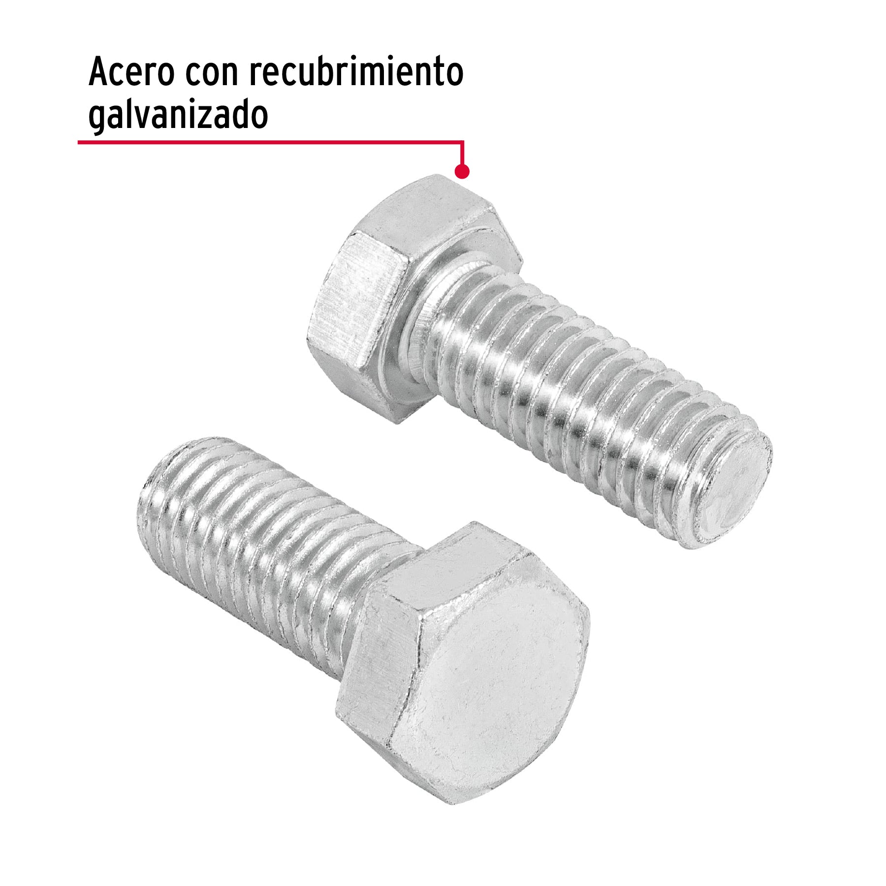 Bolsa con 40 tornillos 1/2" x 1-1/4" tipo máquina, Fiero