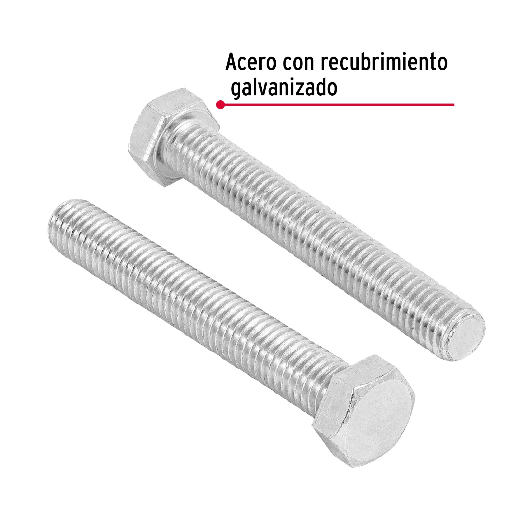 Bolsa con 20 tornillos 1/2" x 3-1/2" tipo máquina, Fiero