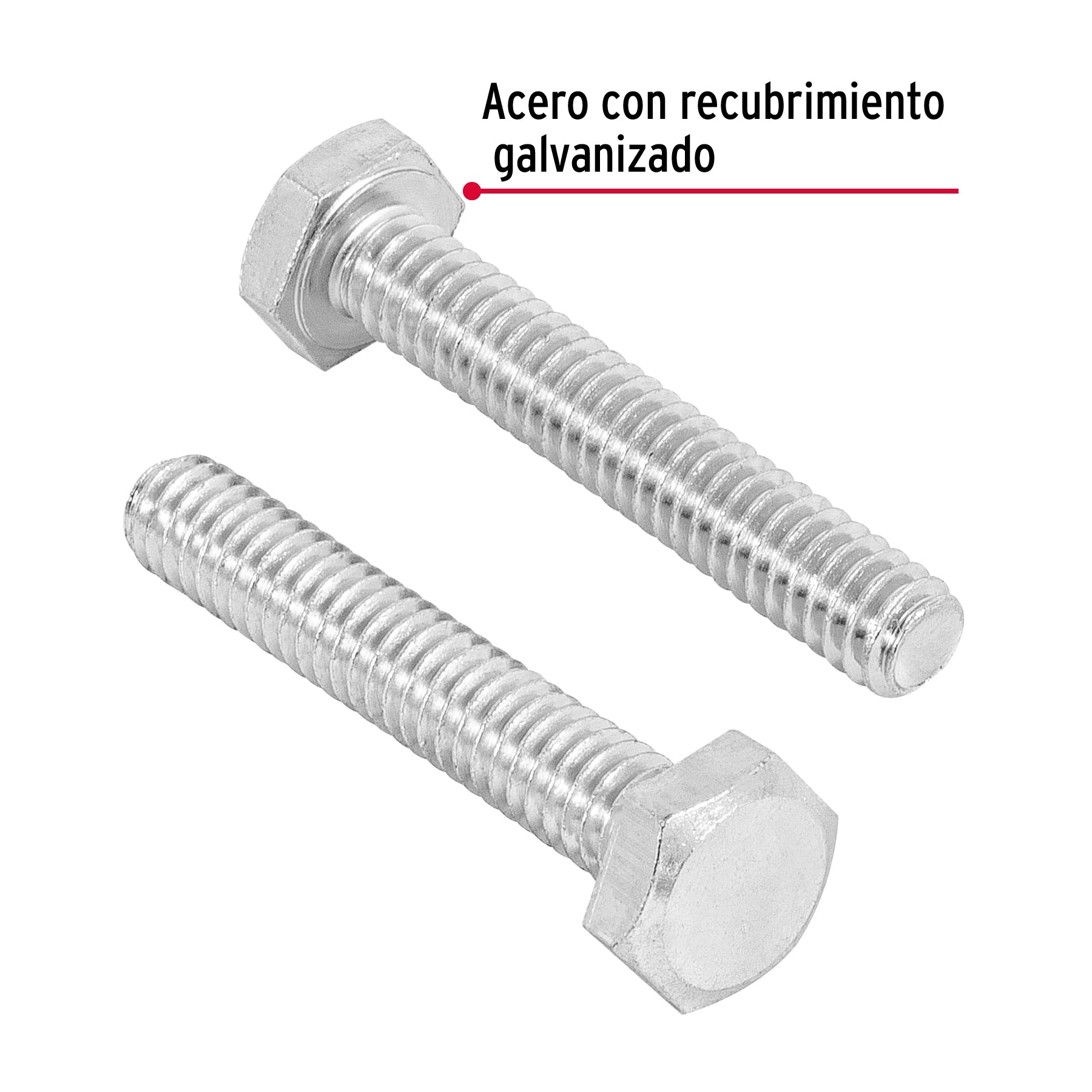 Bolsa con 80 tornillos 1/4" x 1-1/2" tipo máquina, Fiero