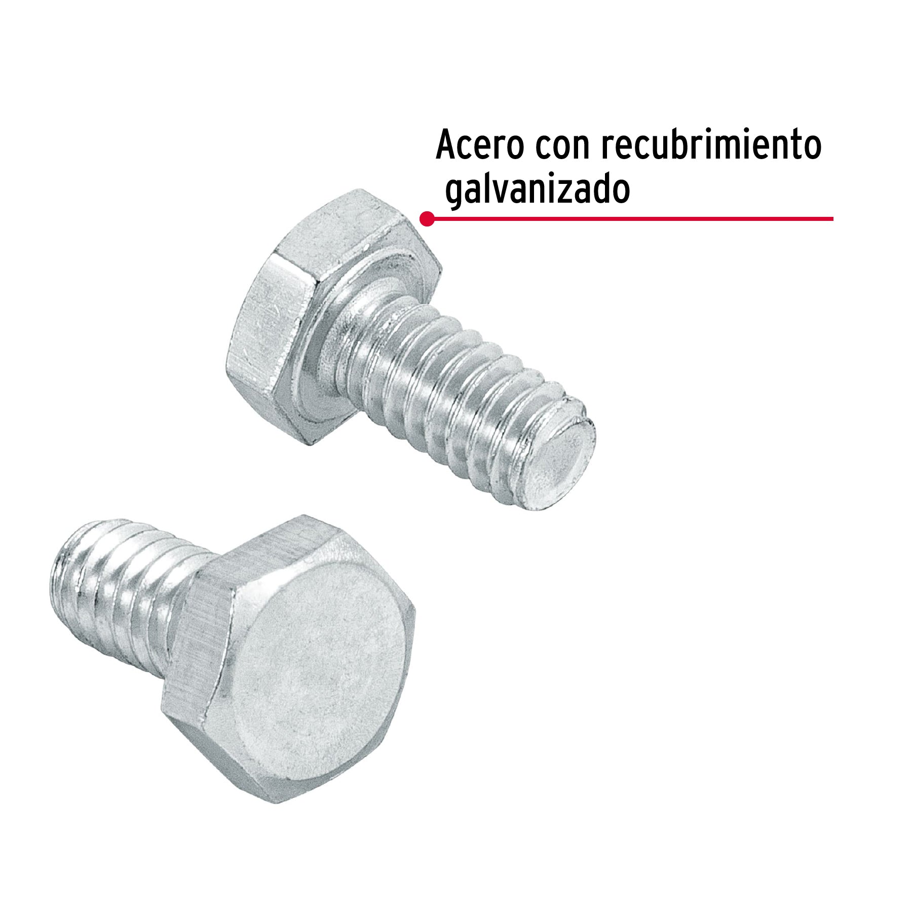 Bolsa con 150 tornillos 1/4" x 1/2" tipo máquina, Fiero
