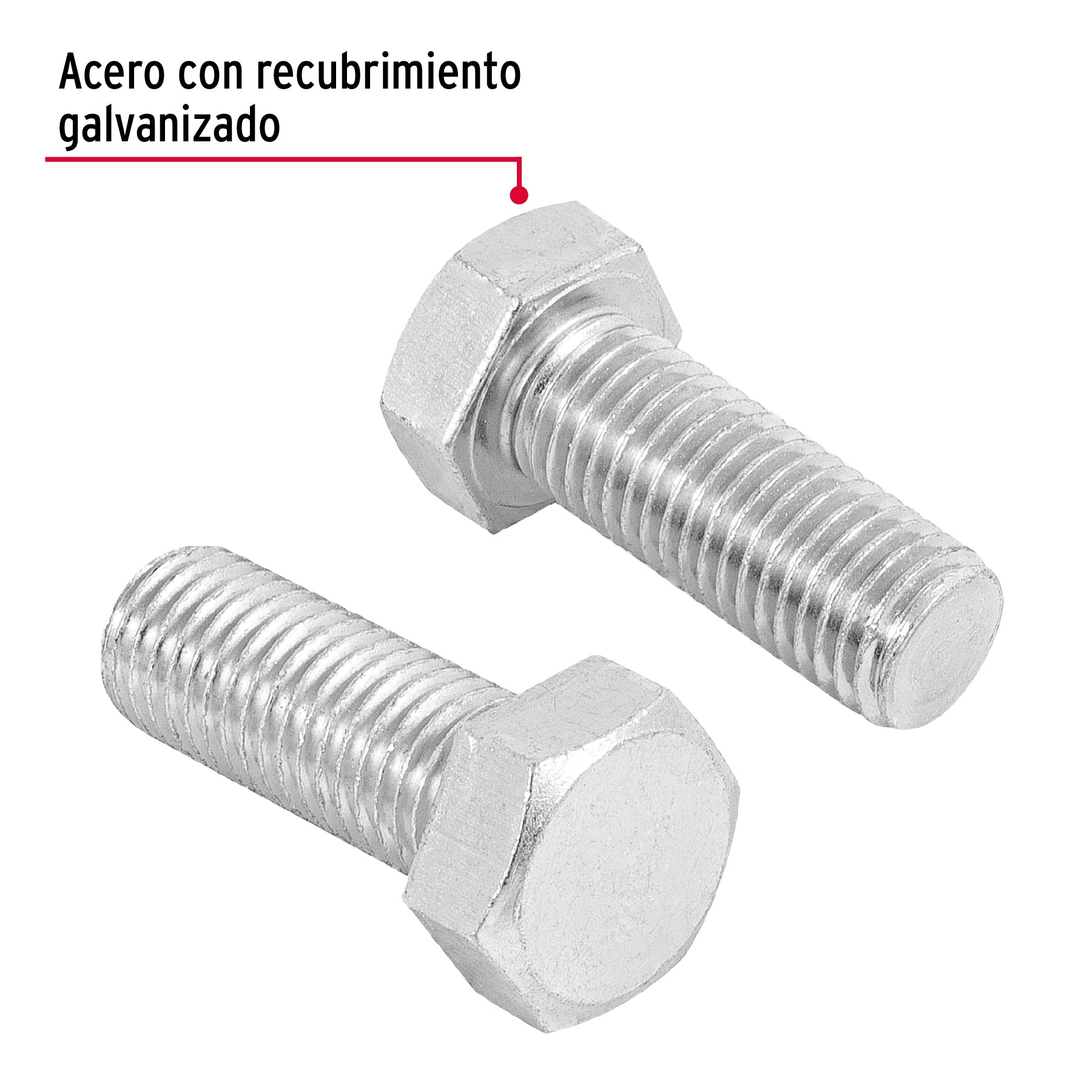 Bolsa con 6 tornillos 3/4" x 2" tipo máquina, Fiero