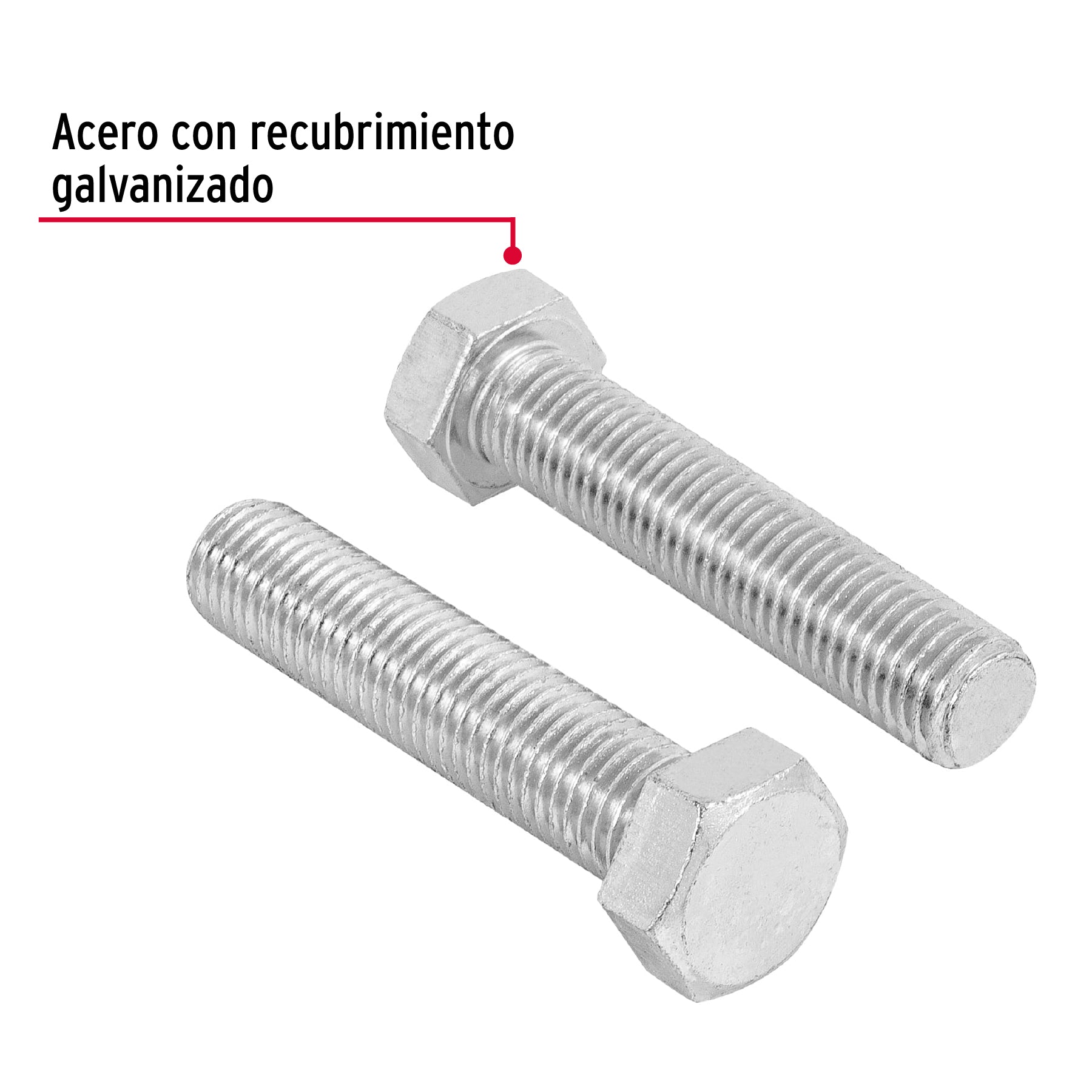 Bolsa con 4 tornillos 3/4" x 3-1/2" tipo máquina, Fiero
