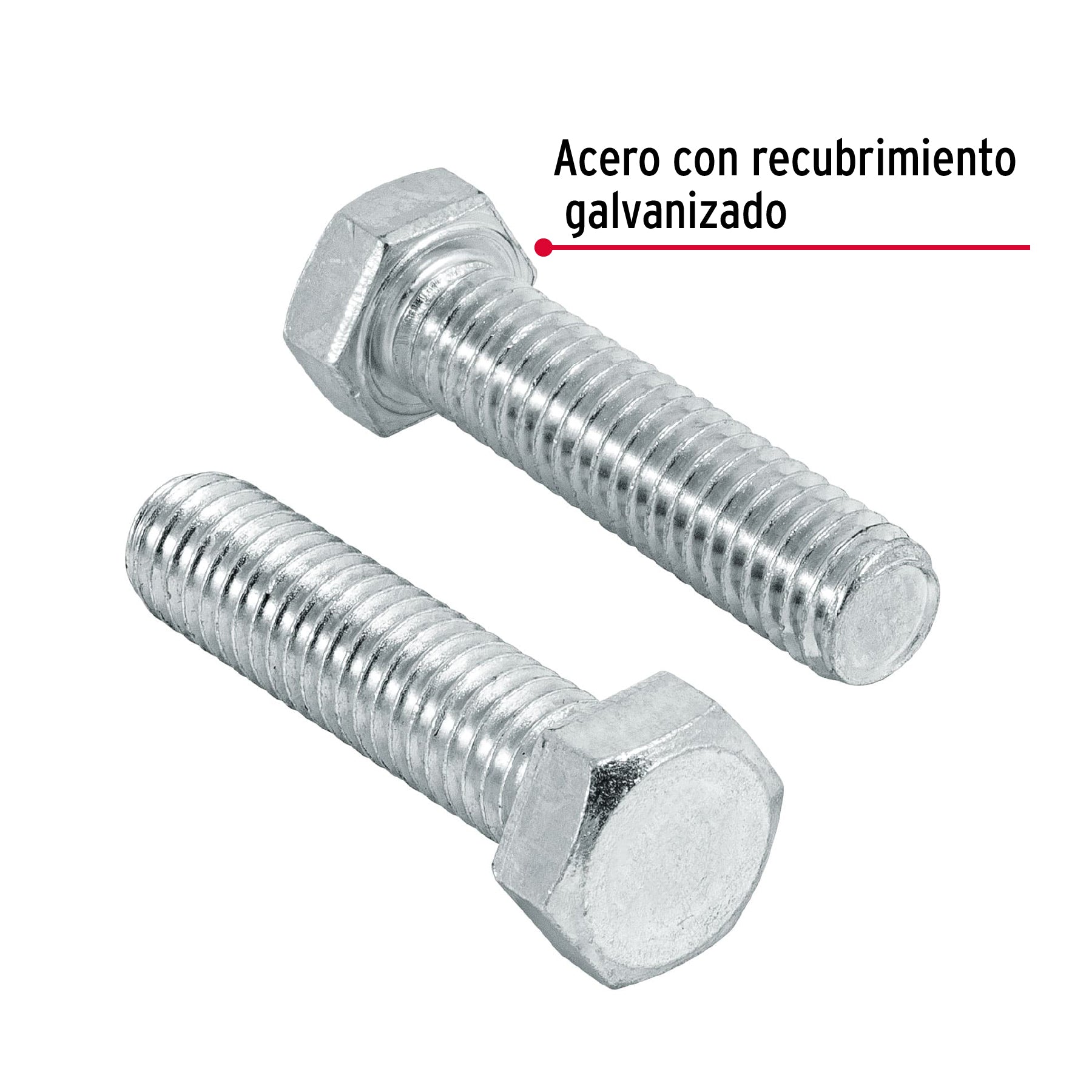Bolsa con 70 tornillos 3/8" x 1-1/2" tipo máquina, Fiero
