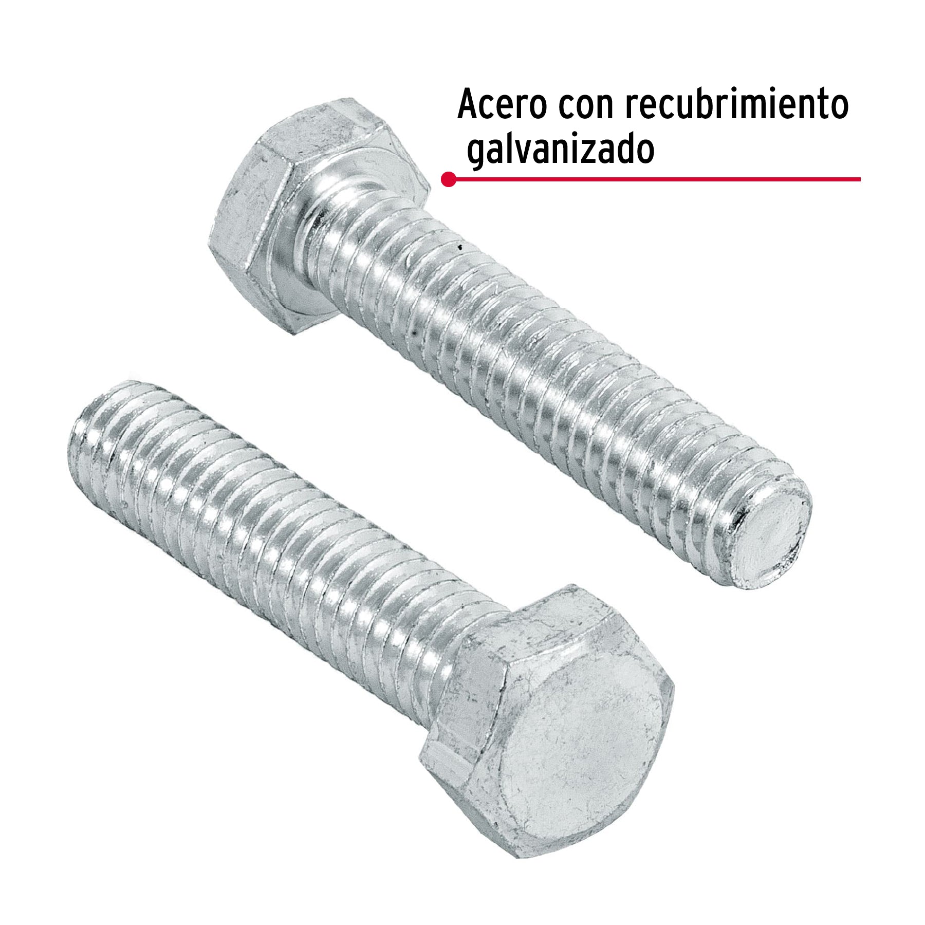 Bolsa con 50 tornillos 5/16" x 1-1/2" tipo máquina, Fiero
