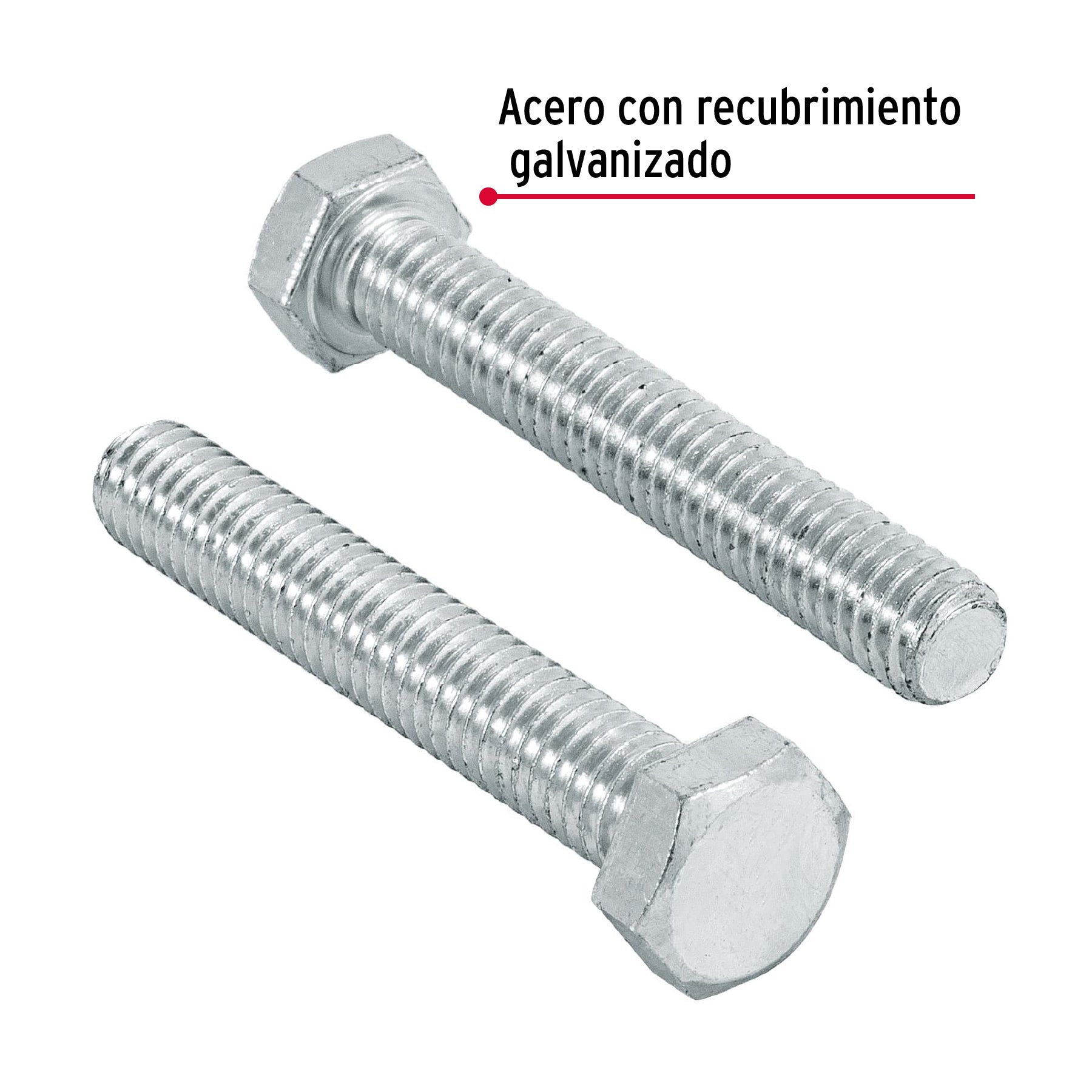 Bolsa con 80 tornillos 5/16" x 2" tipo máquina, Fiero