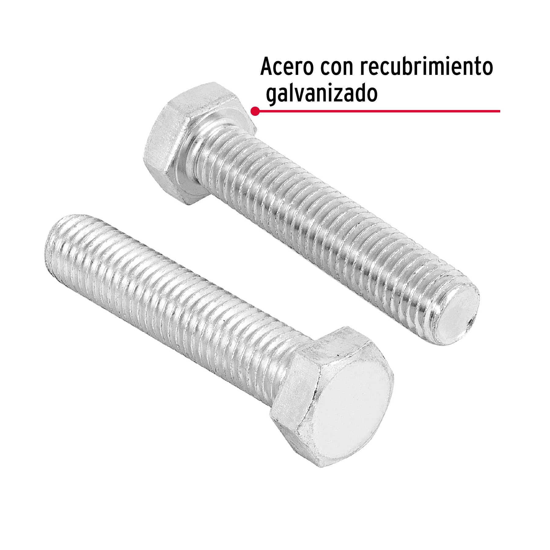Bolsa con 6 tornillos 5/8" x 3" tipo máquina, Fiero