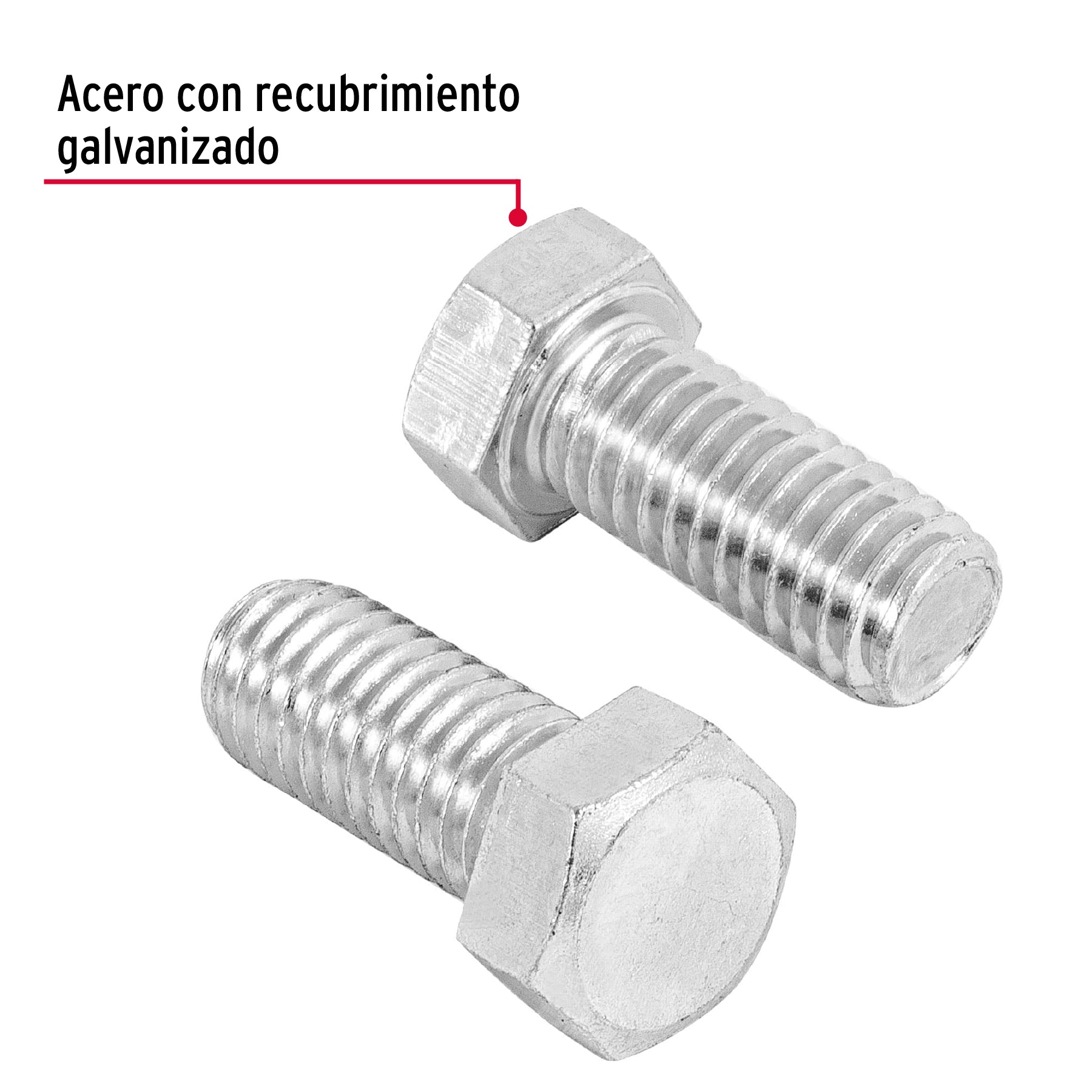 Bolsa con 60 tornillos 7/16" x 1" tipo máquina, Fiero