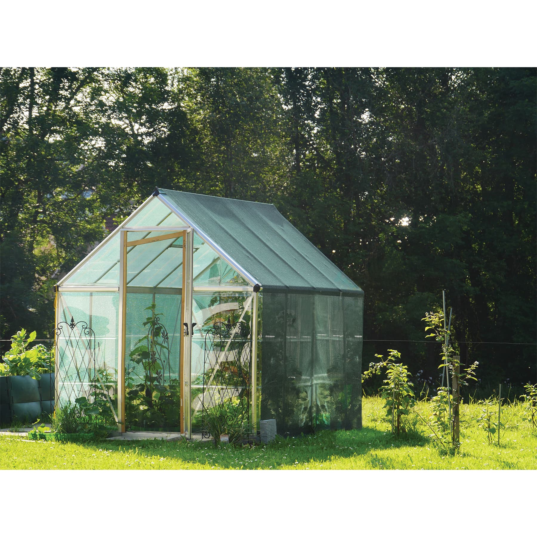 Toldo negro de 5 m de polietileno 80% sombra, ancho 3.60 m