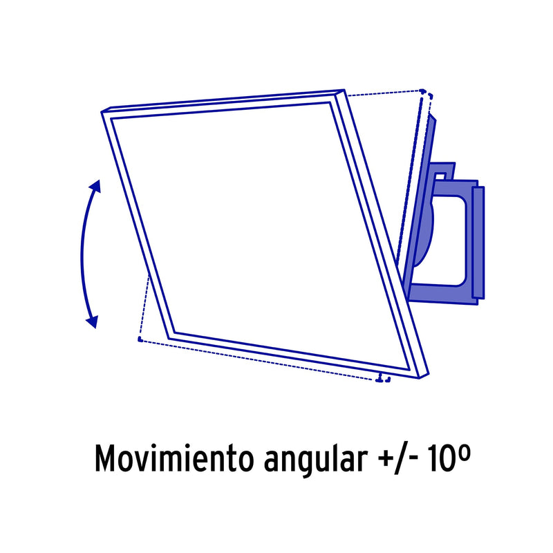 Soporte para pantallas de 26" a 65" con movimiento angular