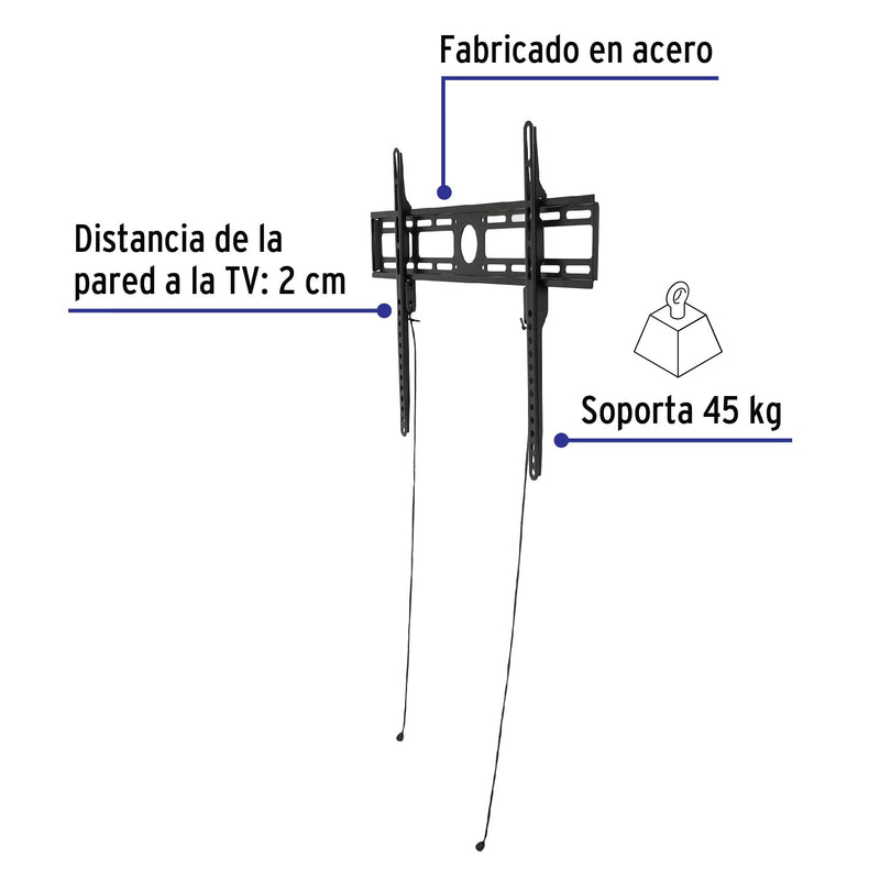 Soporte para pantallas de 32" a 70",  fijo,  Volteck