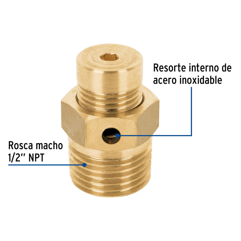 Válvula de alivio 1/2",  Foset