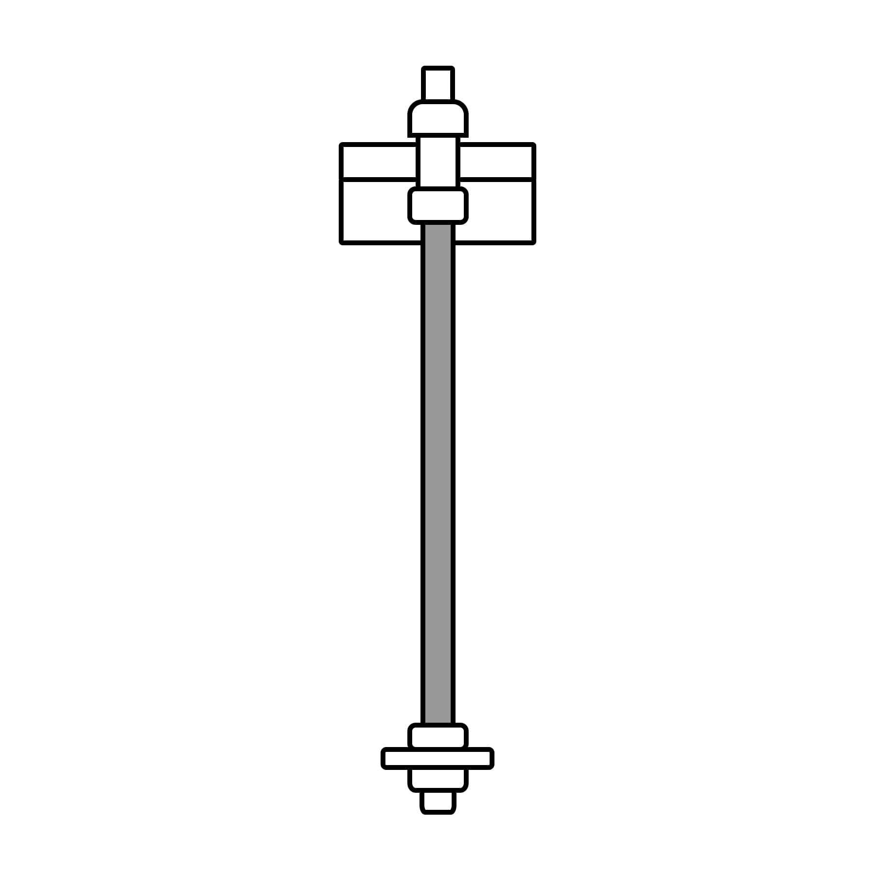 Varilla roscada de 1 m x 5/16", Fiero