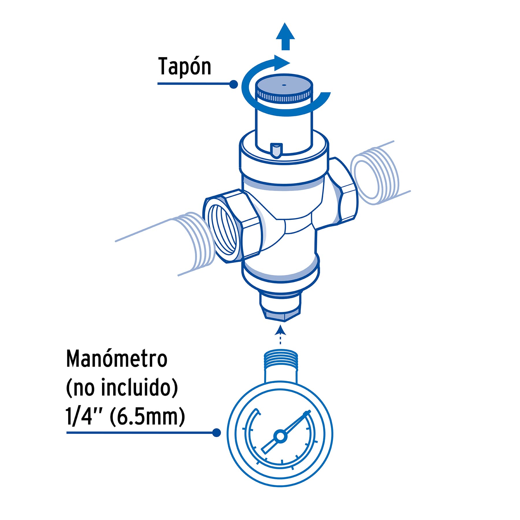Válvula reductora de presión 1/2", Foset