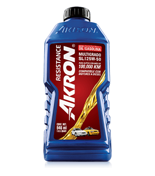 Aceite para motor a gasolina Akron SAE 25W-50, 946 ml